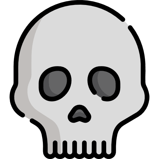 Skull kill medical smileys icon