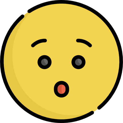 Surprised emoticons emoji feelings icon