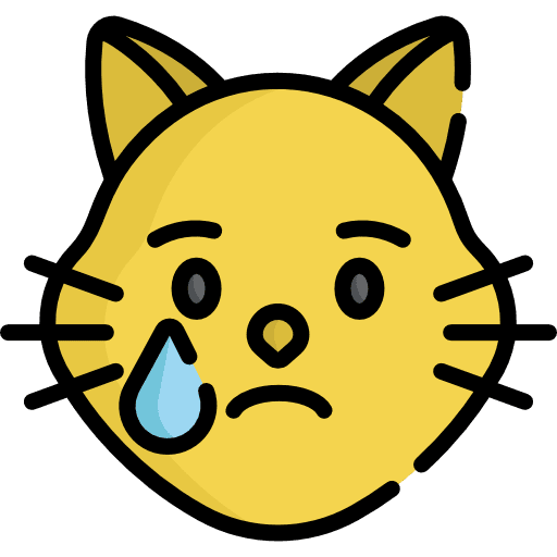Cat smileys crying emoji icon