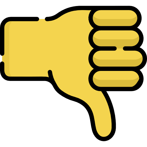 Dislike healthcare and medical hands finger icon