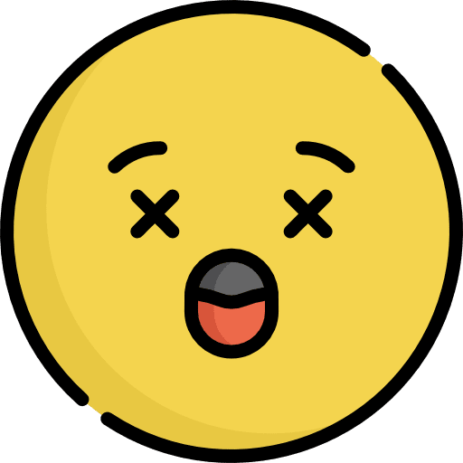 Dizzy feelings smileys emoticons icon