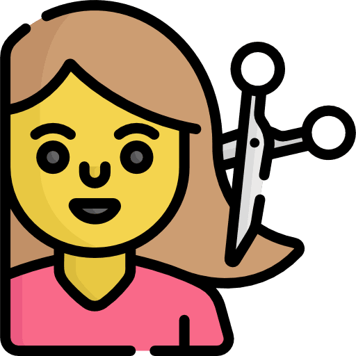Hair cut hairstyle head woman icon
