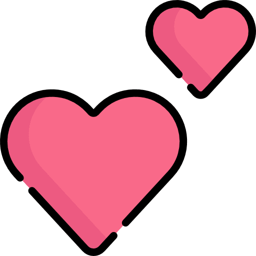 Heart like loving interface icon