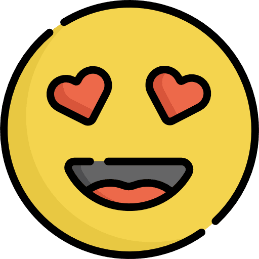 In love feelings in love emoji icon