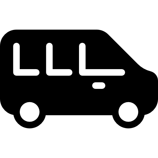 Minibus vehicle minibus public transport icon