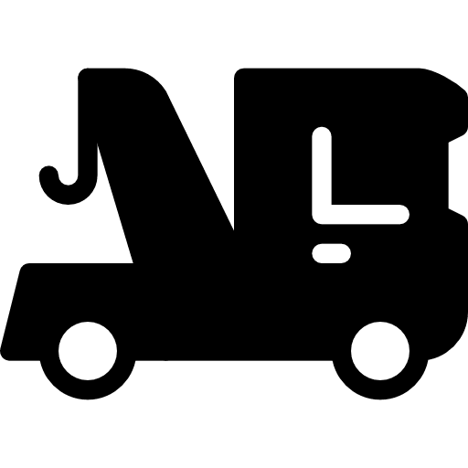 Crane cart truck transport icon