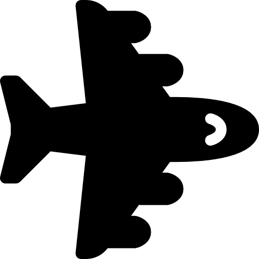 Aeroplane airplane flight airport icon