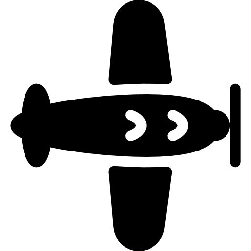 Aeroplane flight transport travel icon