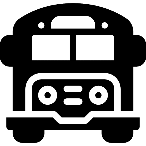 School bus back to school public transport transportation icon