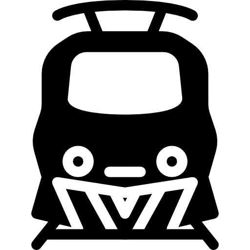 Train transportation travelling transport icon