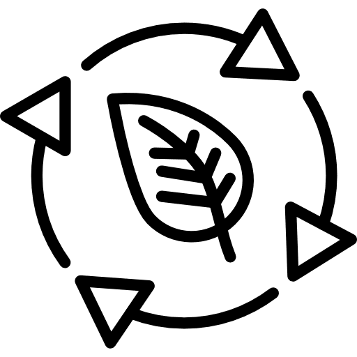 Recycling leaf nature ecology and environment icon