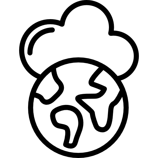 Earth globe worldwide earth grid internet icon