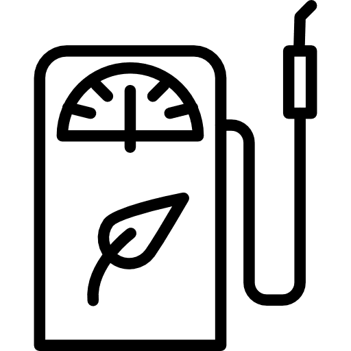 Eco fuel gas station gasoline eco fuel icon