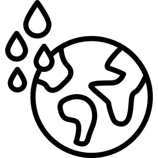 Planet earth planet earth weather rain icon