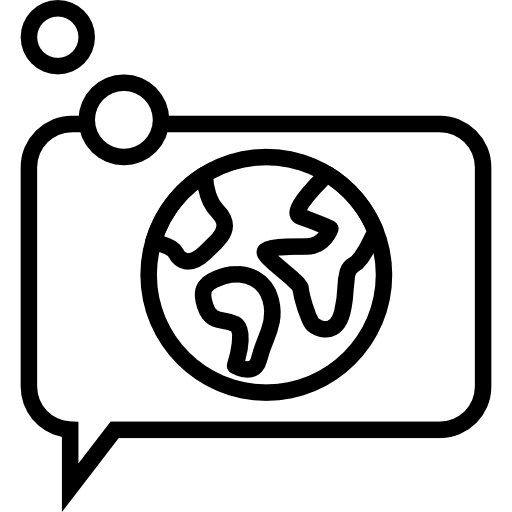 Chat conversation communication ecology and environment icon