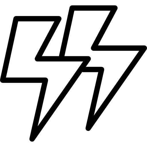 Lightning electronics technology electricity icon