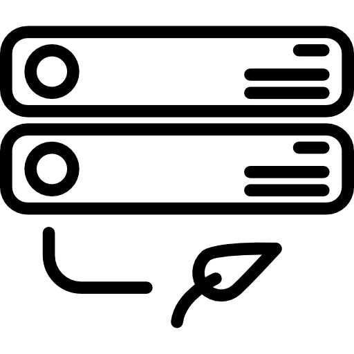 Server electronics multimedia files icon