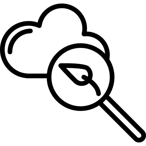 Cloud cloud rainy leaf icon