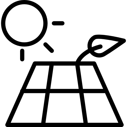 Solar panel ecological industry solar energy icon