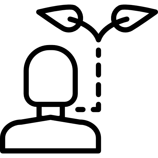 Thinking leaf eco think icon