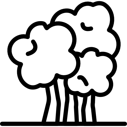 Tree garden ecology botanical icon