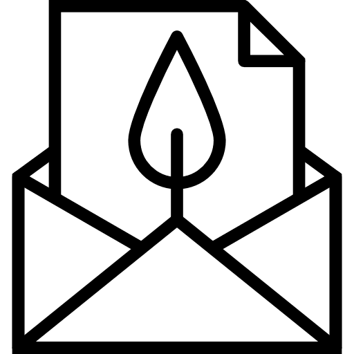 Envelope interface ecology and environment email icon