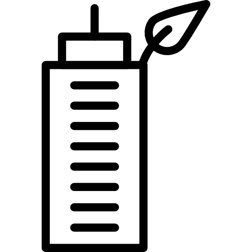 Building ecologism eco building icon