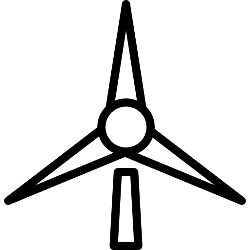 Eolic energy ecology and environment mill ecological icon