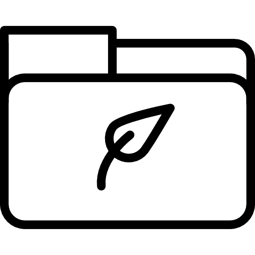 Folder storage office material data storage icon