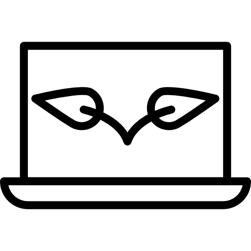 Laptop laptop ecology and environment open laptop icon