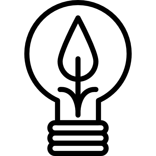 Light bulb bulb eco ecology and environment icon