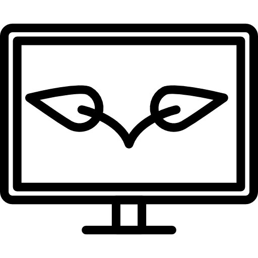 Monitor television technology screen icon