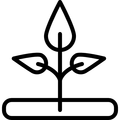 Plant botanical farming and gardening nature icon