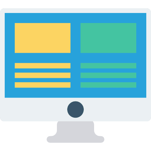 Device tv screen tools and utensils icon