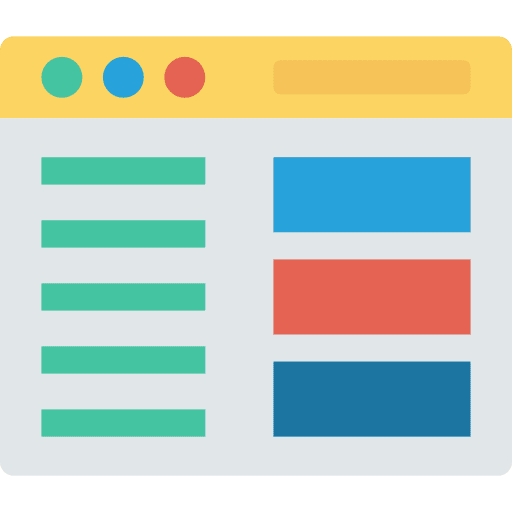 Webpage browser web design webpage icon