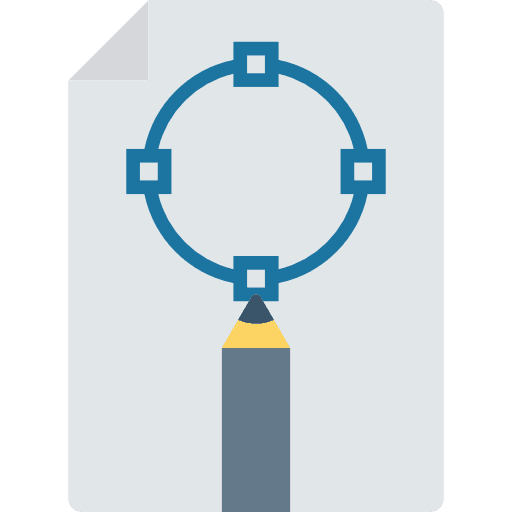 Document document seo and web illustrator draw icon