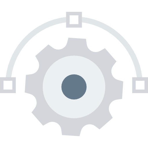 Illustration multimedia cogwheel design icon