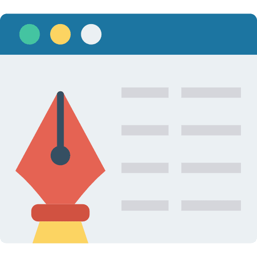 Pen ui art and design web design icon