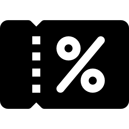 Coupon voucher discount gift voucher icon