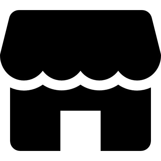 Store groceries business and finance merchant icon