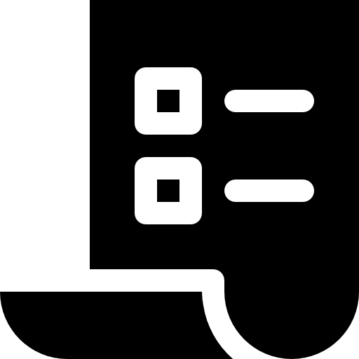 Receipt shopping commercial paper icon