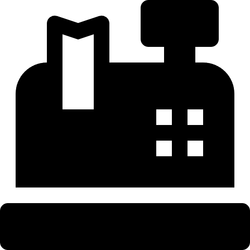 Cash register cash register purchase business and finance icon