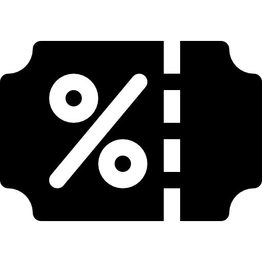 Coupon discount commerce and shopping voucher icon