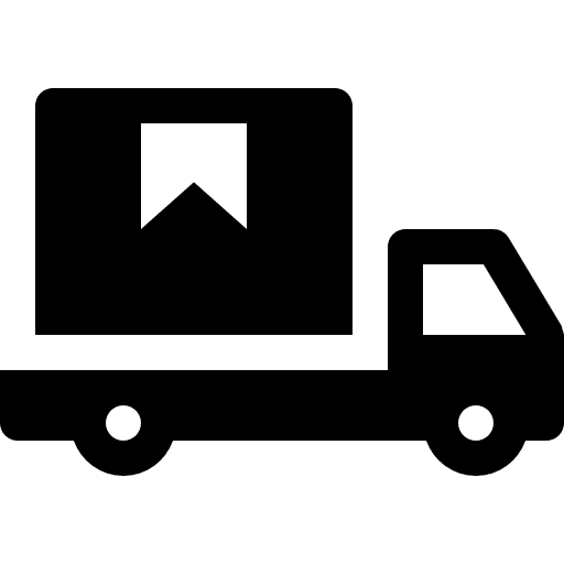 Delivery truck trucking transport vehicle icon