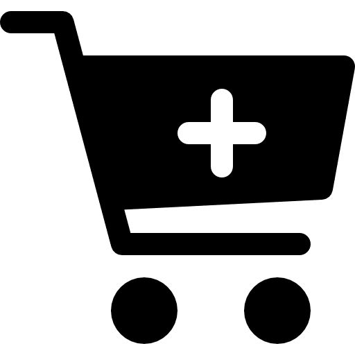 Shopping cart market trolley bag trolley icon