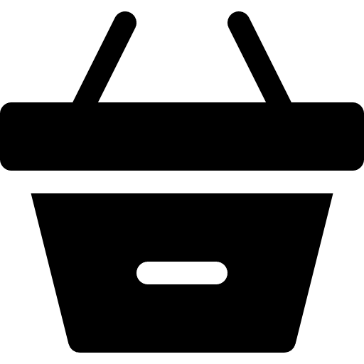 Basket shopping store online store commerce and shopping icon