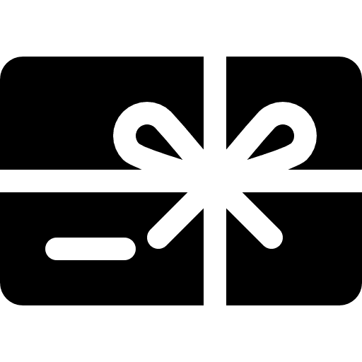 Gift card debit card commerce gift card icon