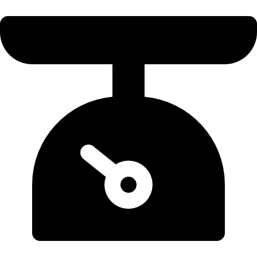 Scale scales kitchen pack scale icon