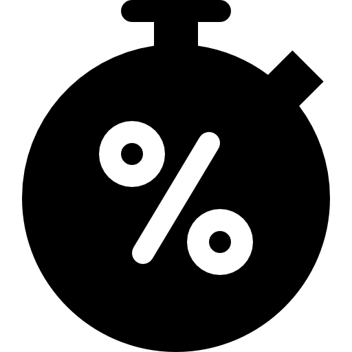 Timer tools and utensils commerce and shopping discount icon