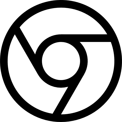 Chrome google chrome logo black white google chrome icon